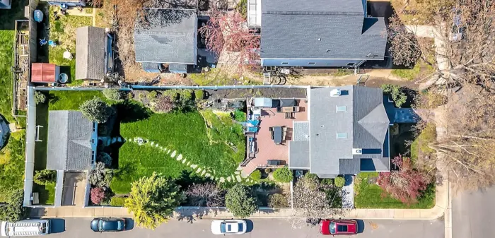 Overhead view of the lot