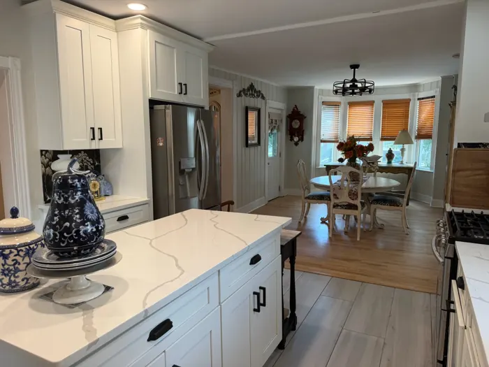 Kitchen open to the dining room